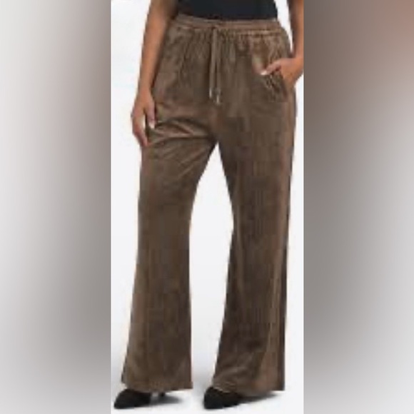 RARE BLANKNYC FAUX SUEDE TAN/BROWN DRAWSTRING PANT